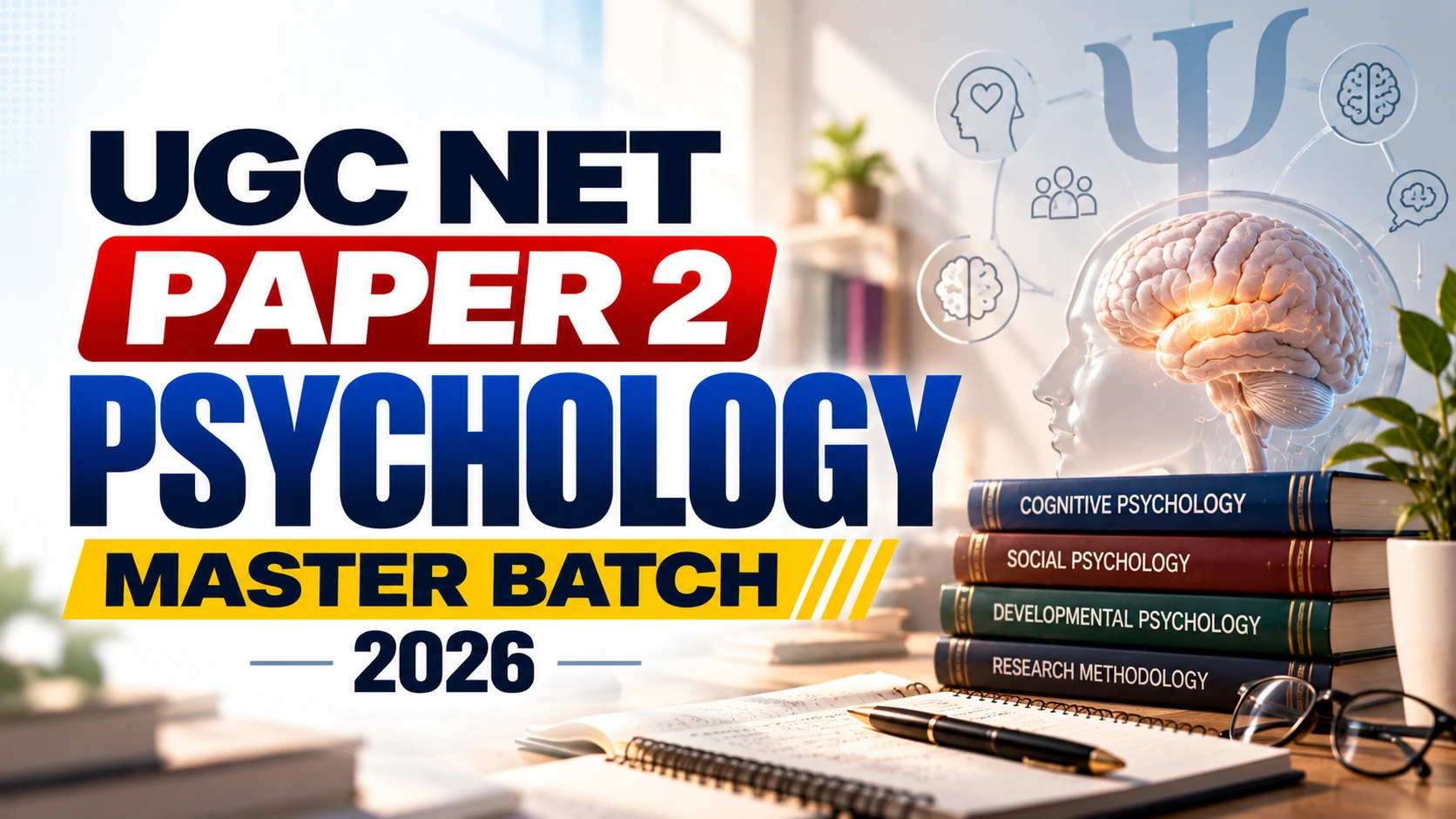 UGC NET Paper 2 Psychology (Master Batch 2026)
